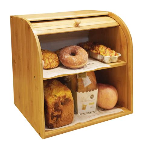 small bread boxes for countertops